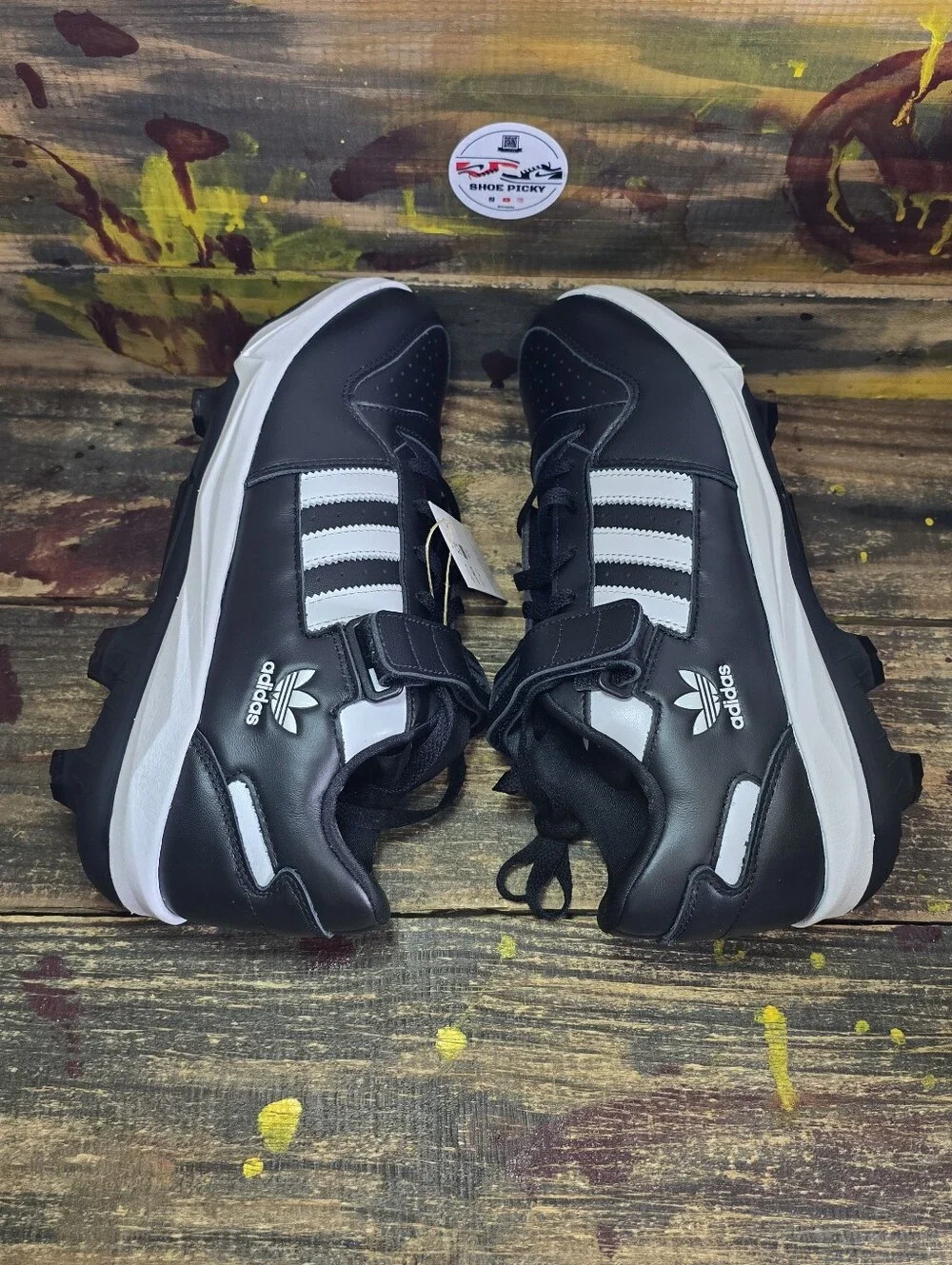 Adidas Forum TPU Baseball Cleats BSB Black Men's JR9614 Size 10.5 New
